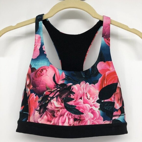Lululemon Top Speed Bra in  Secret Garden Pink floral size 4 - Picture 13 of 15